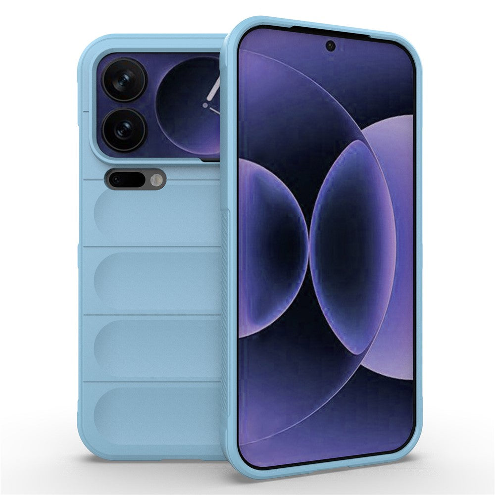 AMORUS For Xiaomi 17 Pro Max Case Shockproof Soft TPU Rugged Phone Back Cover - Baby Blue
