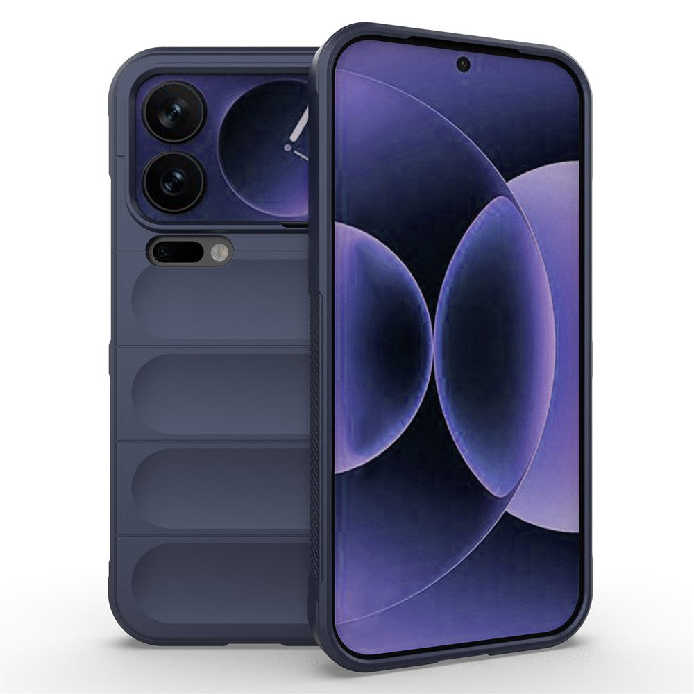 AMORUS For Xiaomi 17 Pro Max Case Shockproof Soft TPU Rugged Phone Back Cover - Dark Blue