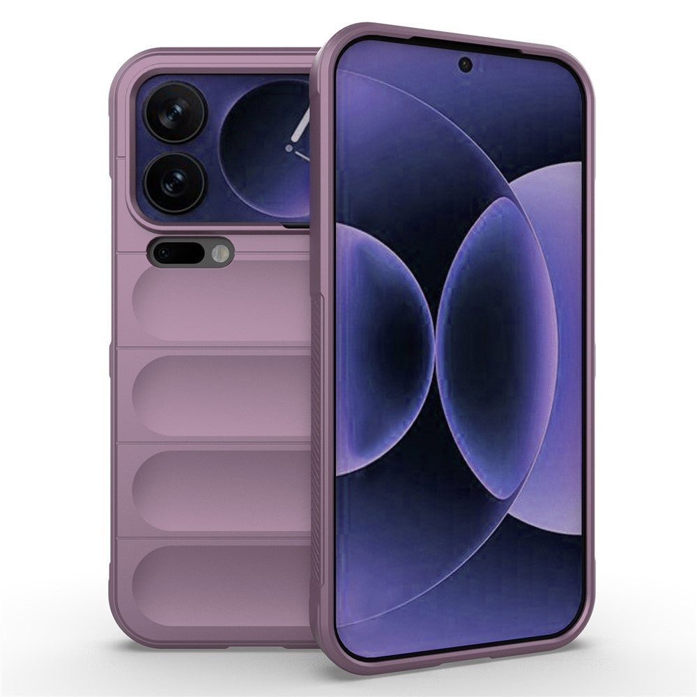 AMORUS For Xiaomi 17 Pro Max Case Shockproof Soft TPU Rugged Phone Back Cover - Light Purple