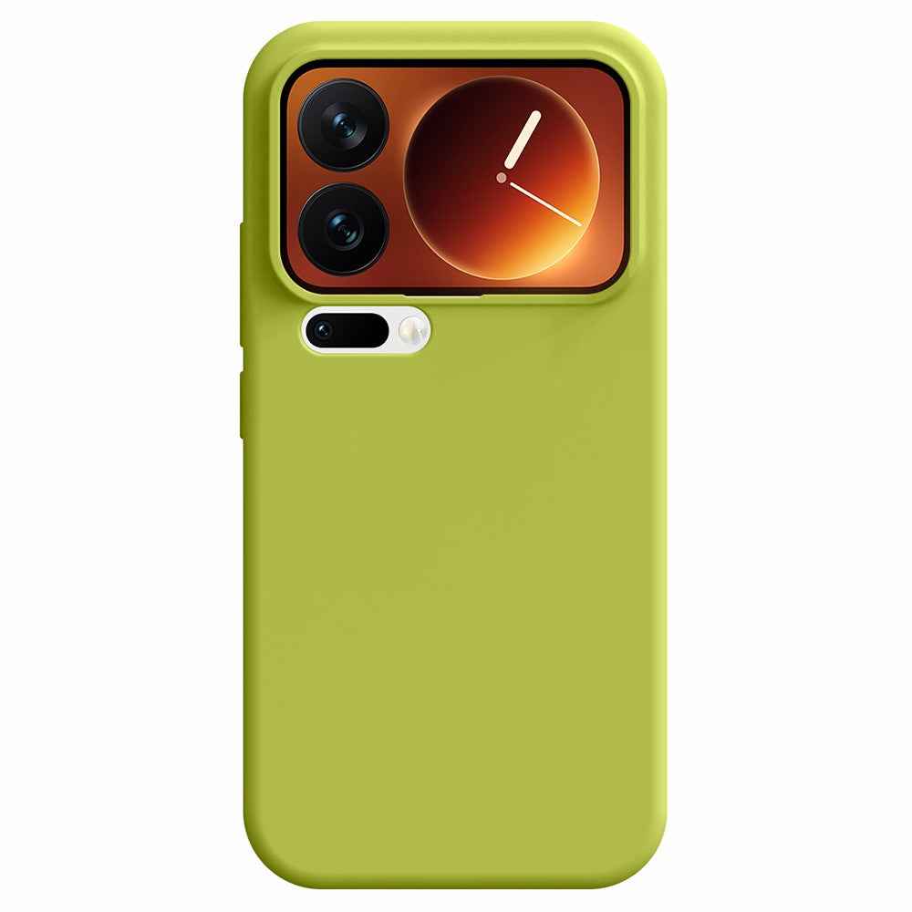 For Xiaomi 17 Pro Case Skin-Friendly Liquid Silicone + PC Phone Cover - Green