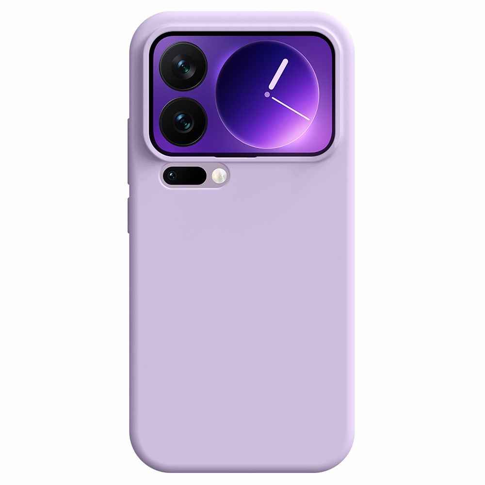 For Xiaomi 17 Pro Case Skin-Friendly Liquid Silicone + PC Phone Cover - Light Purple