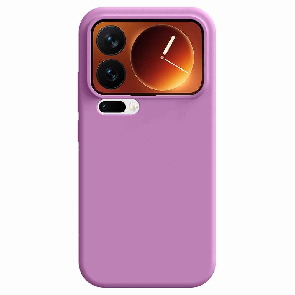 For Xiaomi 17 Pro Case Skin-Friendly Liquid Silicone + PC Phone Cover - Purple