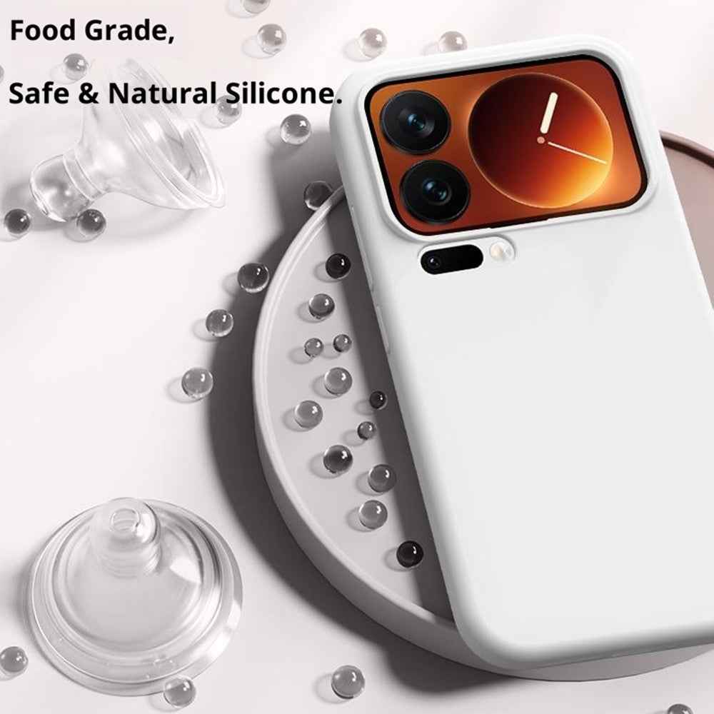 For Xiaomi 17 Pro Case Skin-Friendly Liquid Silicone + PC Phone Cover - Purple