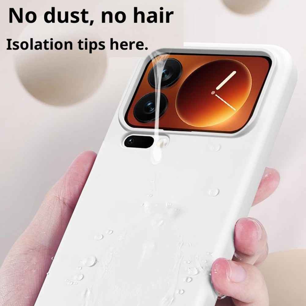 For Xiaomi 17 Pro Case Skin-Friendly Liquid Silicone + PC Phone Cover - Hot Pink
