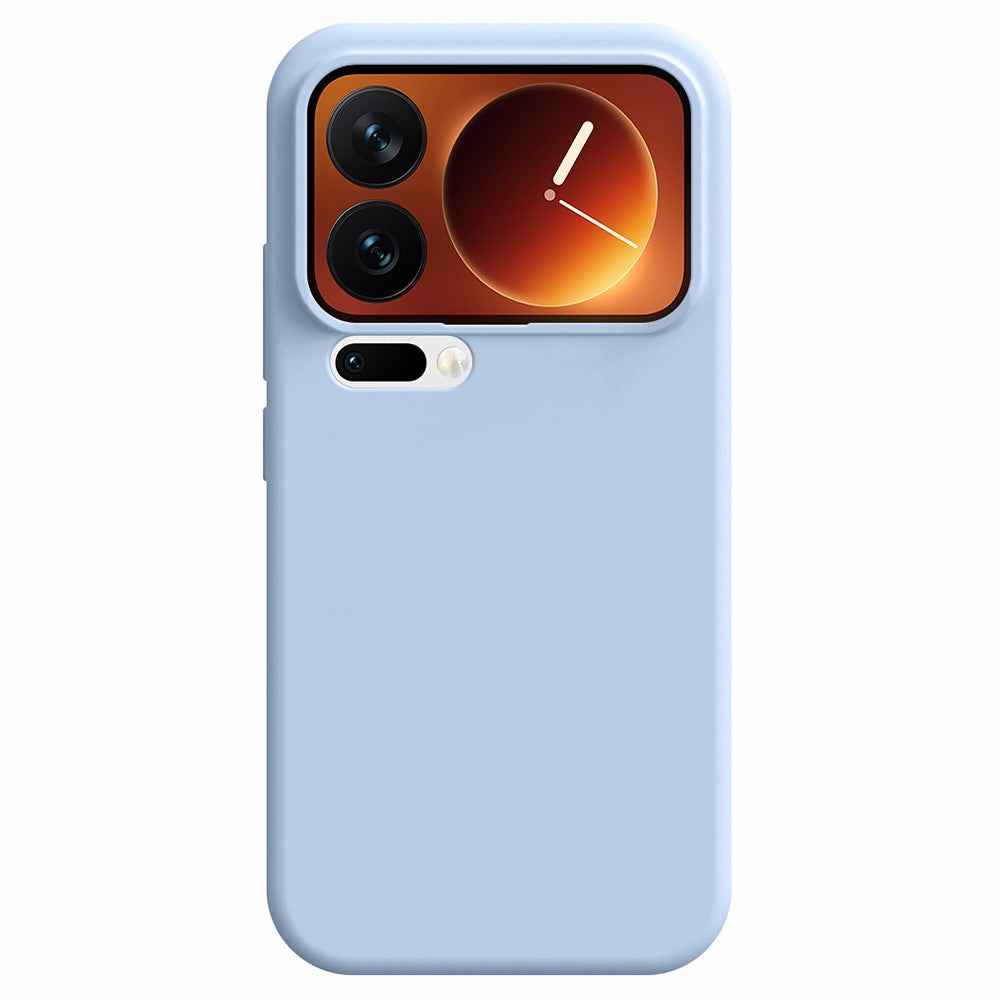 For Xiaomi 17 Pro Case Skin-Friendly Liquid Silicone + PC Phone Cover - Baby Blue