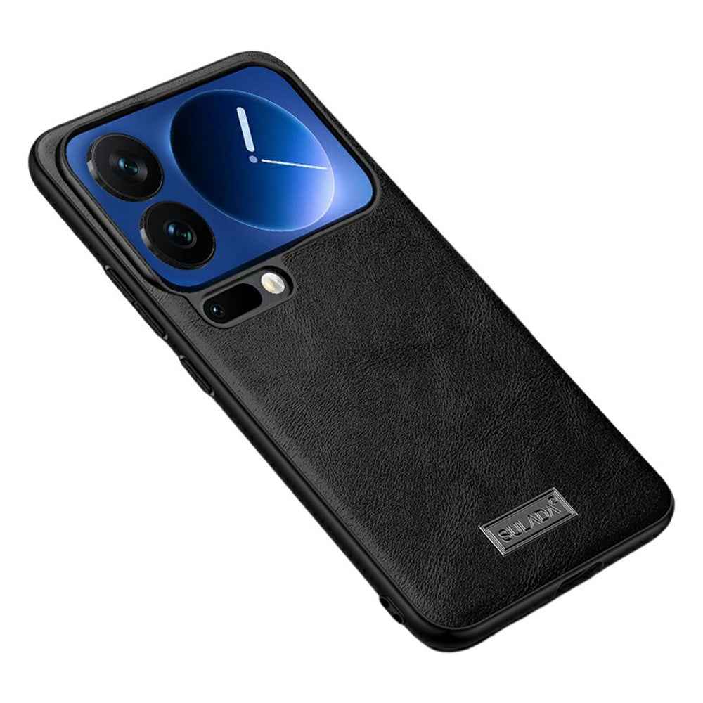 SULADA For Xiaomi 17 Pro Case PU Leather + TPU + PC Back Phone Cover - Black