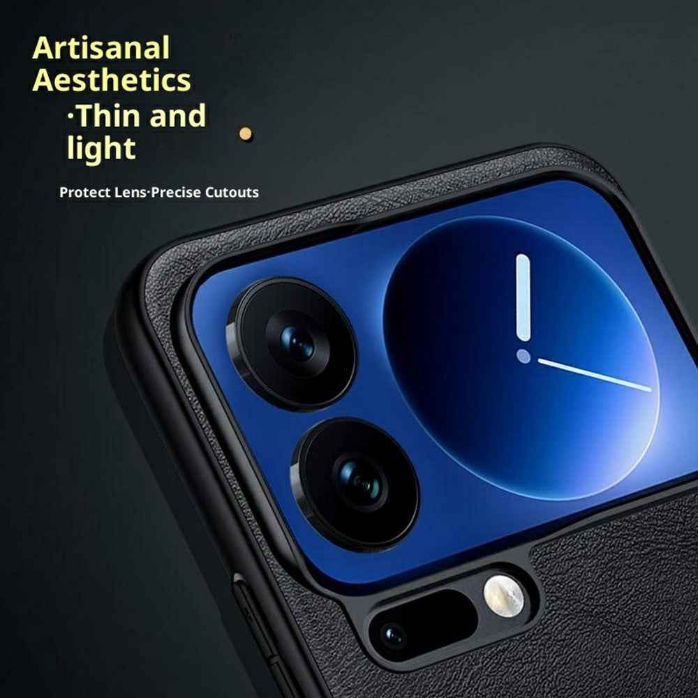 SULADA For Xiaomi 17 Pro Case PU Leather + TPU + PC Back Phone Cover - Black