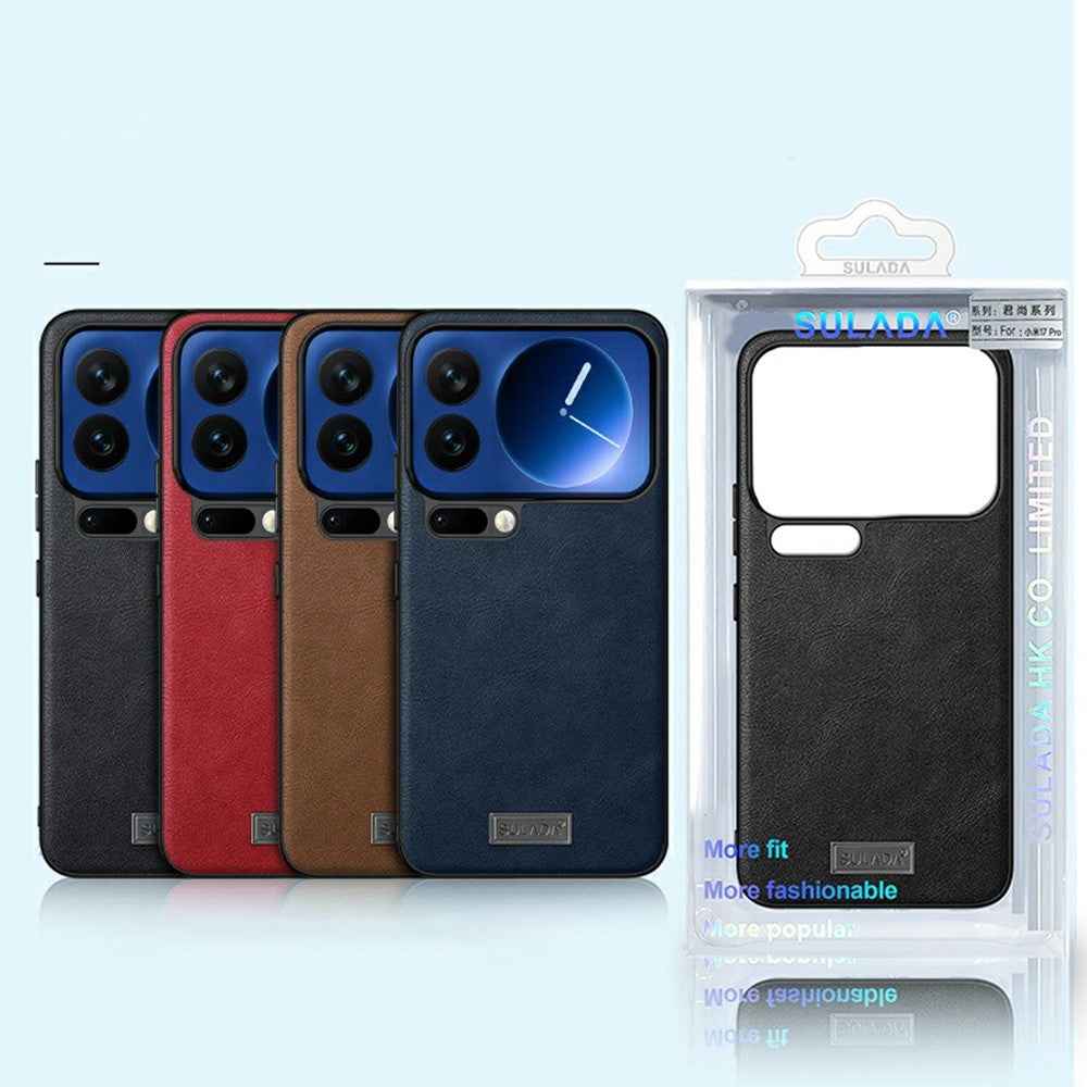 SULADA For Xiaomi 17 Pro Case PU Leather + TPU + PC Back Phone Cover - Blue