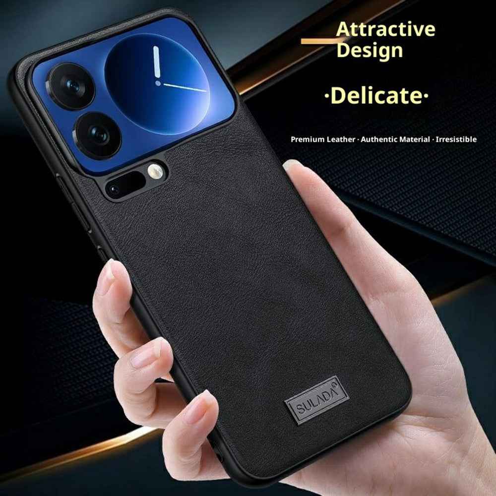SULADA For Xiaomi 17 Pro Case PU Leather + TPU + PC Back Phone Cover - Brown