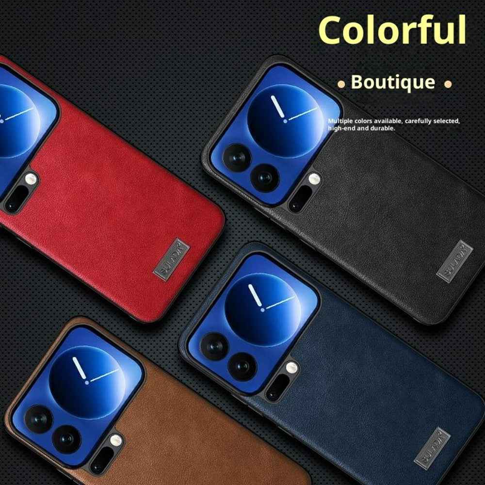 SULADA For Xiaomi 17 Pro Case PU Leather + TPU + PC Back Phone Cover - Brown