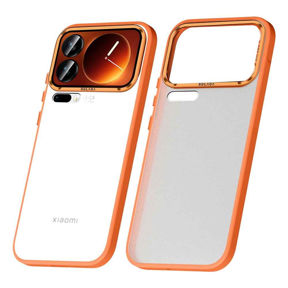 SULADA For Xiaomi 17 Pro Case PC+TPU Shockproof Matte Phone Protector Cover - Orange
