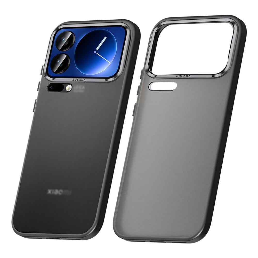 SULADA For Xiaomi 17 Pro Case PC+TPU Shockproof Matte Phone Protector Cover - Titanium Black