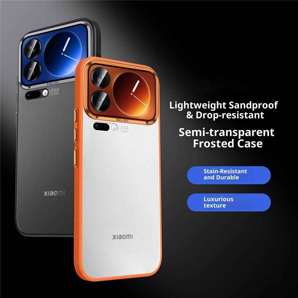 SULADA For Xiaomi 17 Pro Case PC+TPU Shockproof Matte Phone Protector Cover - Titanium Black