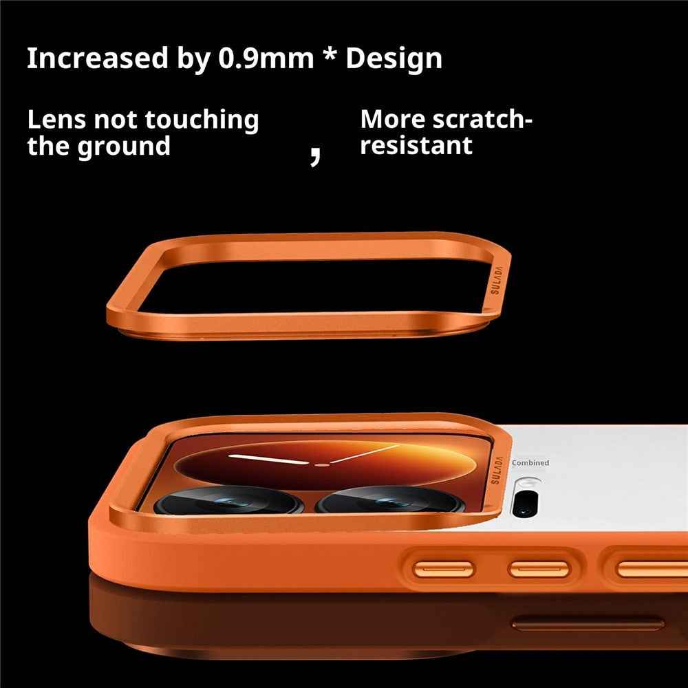 SULADA For Xiaomi 17 Pro Case PC+TPU Shockproof Matte Phone Protector Cover - Titanium Black