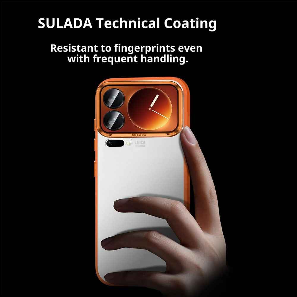 SULADA For Xiaomi 17 Pro Case PC+TPU Shockproof Matte Phone Protector Cover - Titanium Black