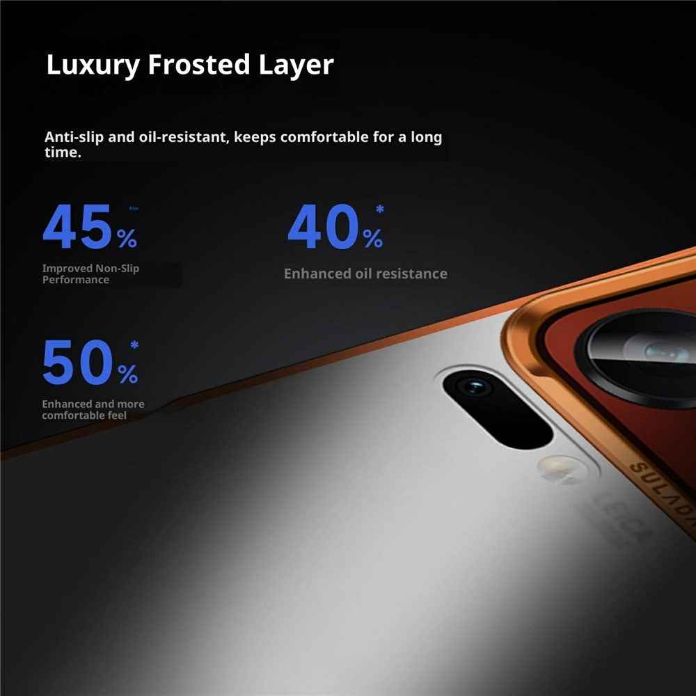 SULADA For Xiaomi 17 Pro Case PC+TPU Shockproof Matte Phone Protector Cover - Titanium Black