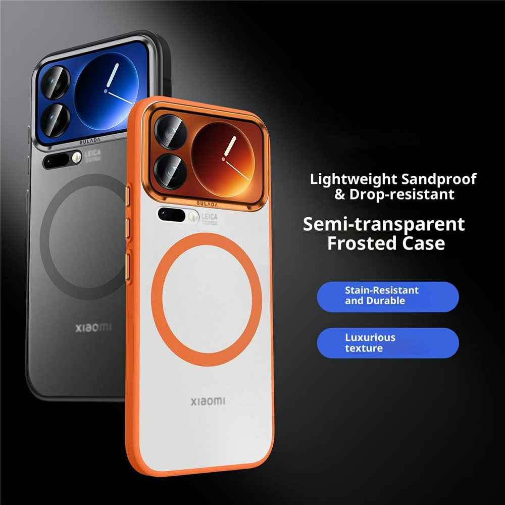 SULADA For Xiaomi 17 Pro Magnetic Case PC + TPU Phone Cover - Titanium Grey