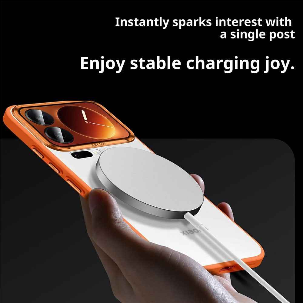 SULADA For Xiaomi 17 Pro Magnetic Case PC + TPU Phone Cover - Titanium Grey