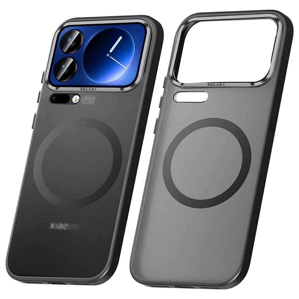SULADA For Xiaomi 17 Pro Magnetic Case PC + TPU Phone Cover - Titanium Black