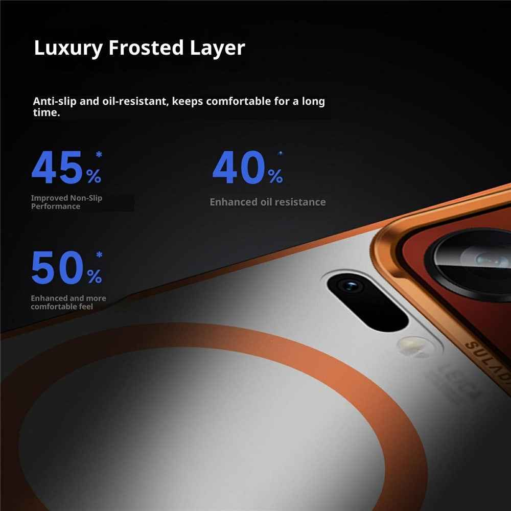 SULADA For Xiaomi 17 Pro Magnetic Case PC + TPU Phone Cover - Titanium Black