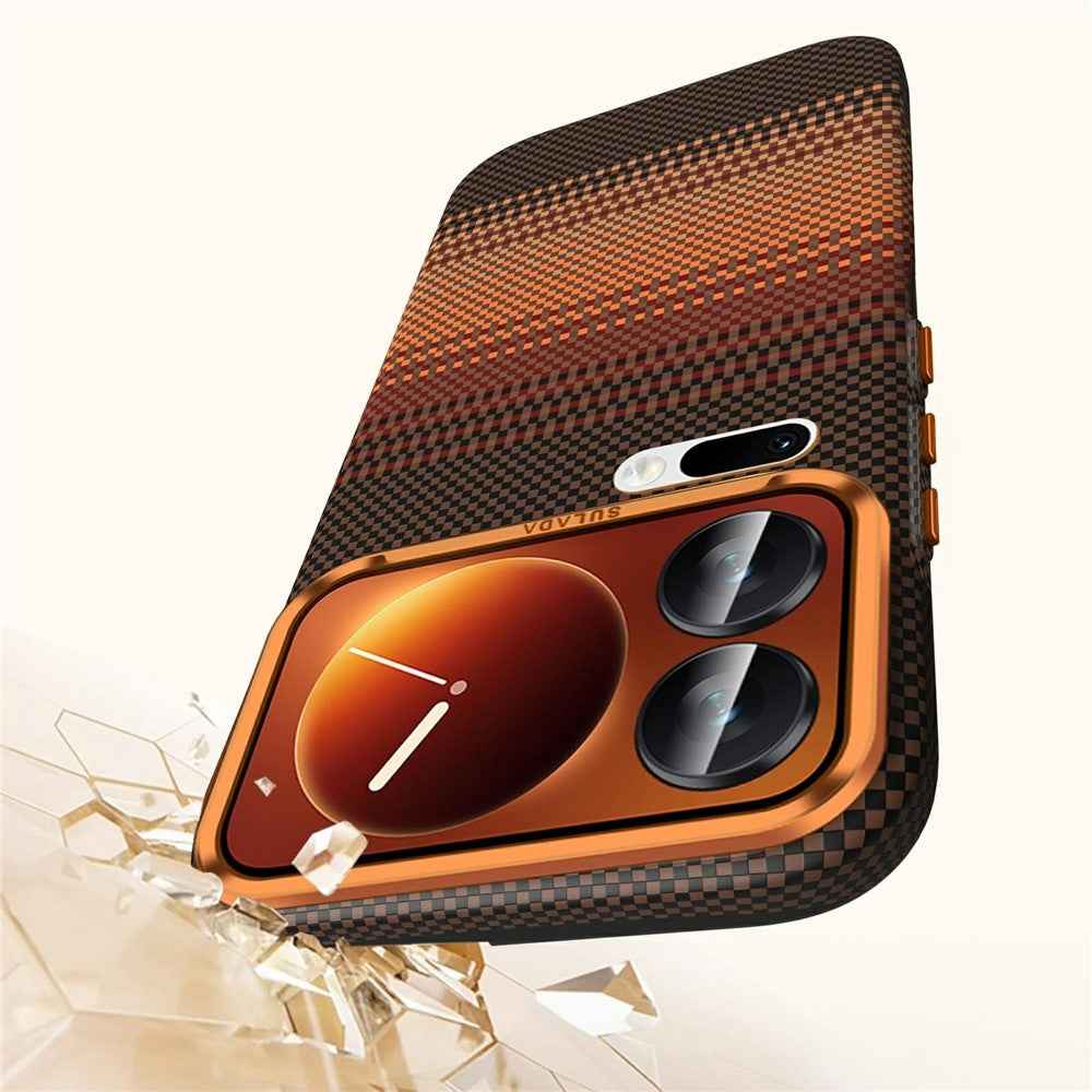 SULADA For Xiaomi 17 Pro Magnetic Case Shockproof Hard PC Phone Back Cover - Orange