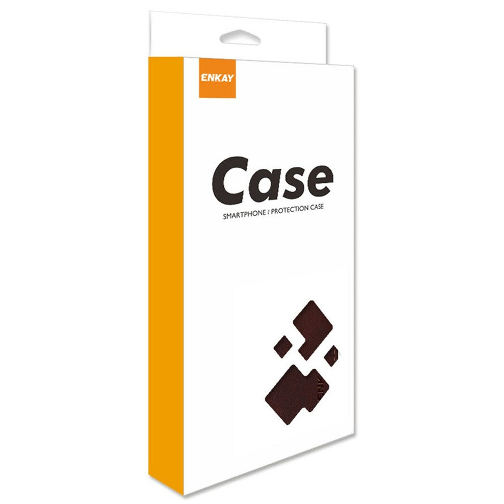 ENKAY HAT PRINCE For Xiaomi 17 Pro Max Wallet Case Calf Texture Leather Phone Stand Cover with Strap and 0.18mm Screen Film (Support Ultrasonic Fingerprint Unlock) - Blue