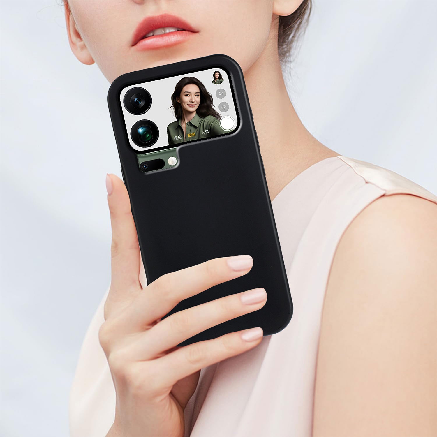For Xiaomi 17 Pro Max TPU Case Soft Matte Anti-fingerprint Phone Back Cover - Black