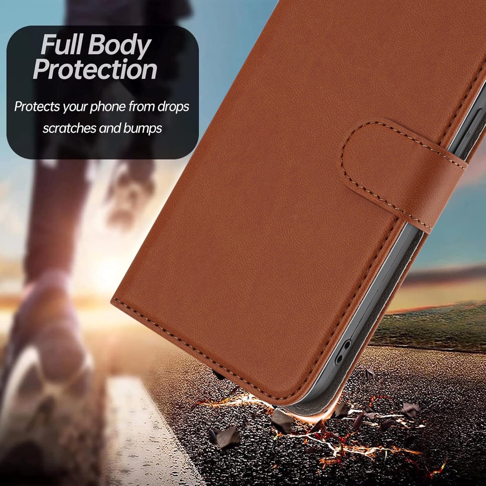 For Xiaomi 17 Pro Max Leather Case Solid Color Phone Cover with Wallet - Coffee