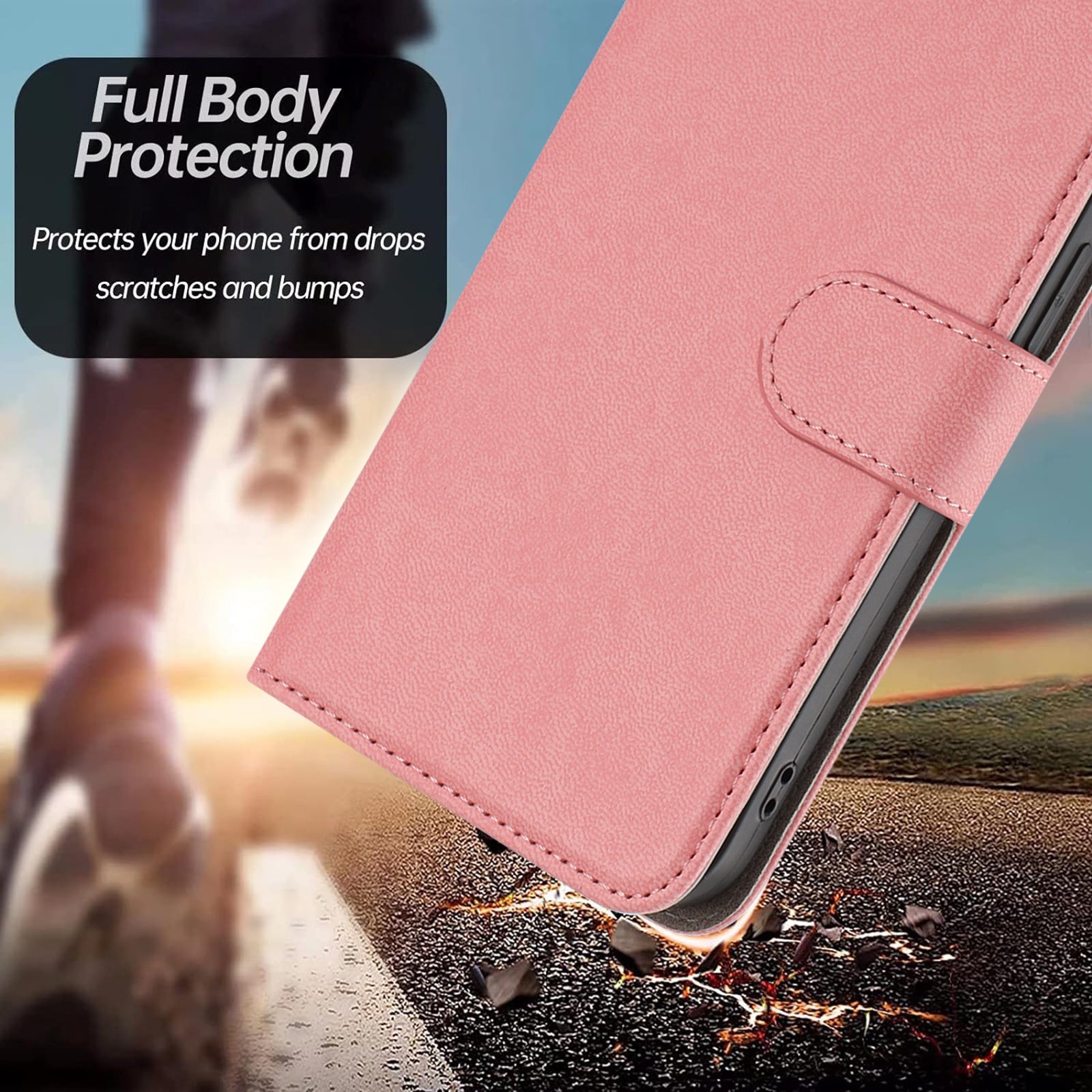 For Xiaomi 17 Pro Max Leather Case Solid Color Phone Cover with Wallet - Pink