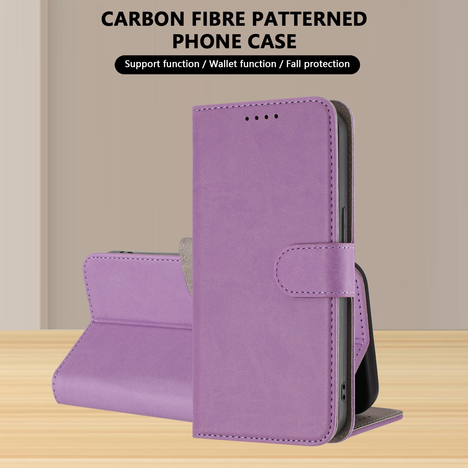 For Xiaomi 17 Pro Max Leather Case Solid Color Phone Cover with Wallet - Light Purple