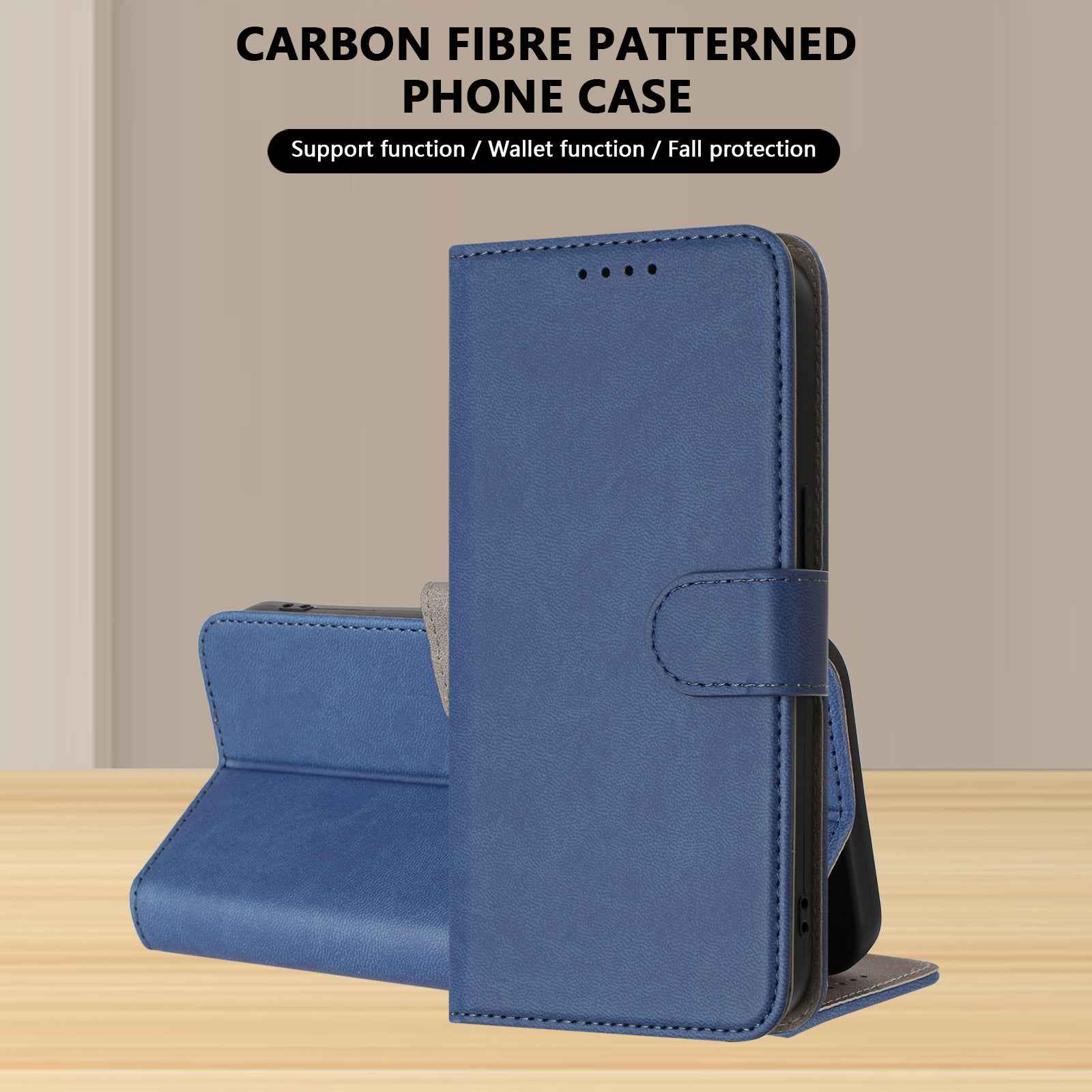 For Xiaomi 17 Pro Leather Case Solid Color Phone Cover with Wallet - Sapphire