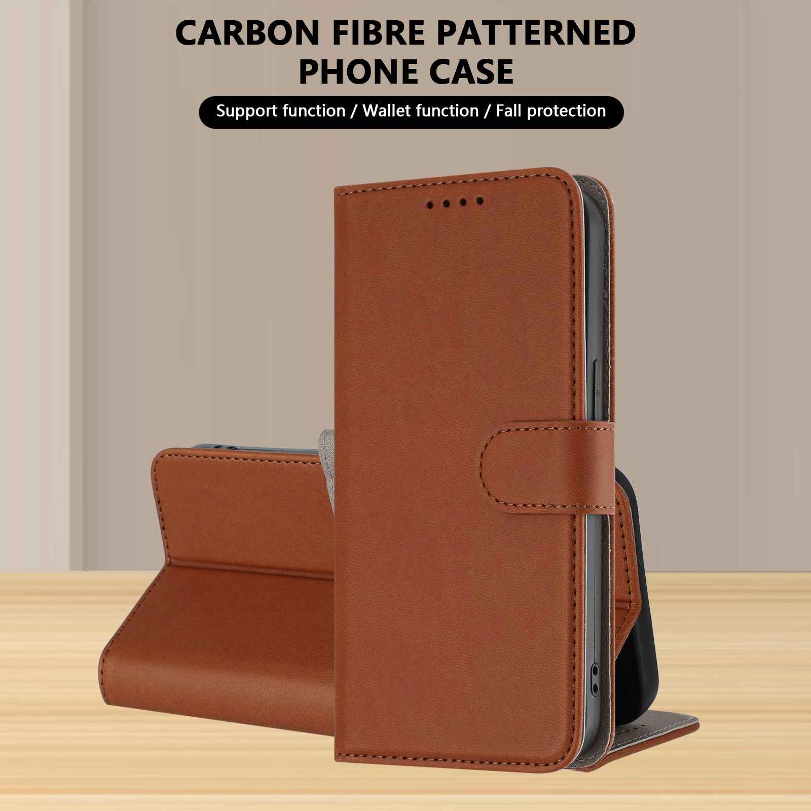 For Xiaomi 17 Pro Leather Case Solid Color Phone Cover with Wallet - Coffee