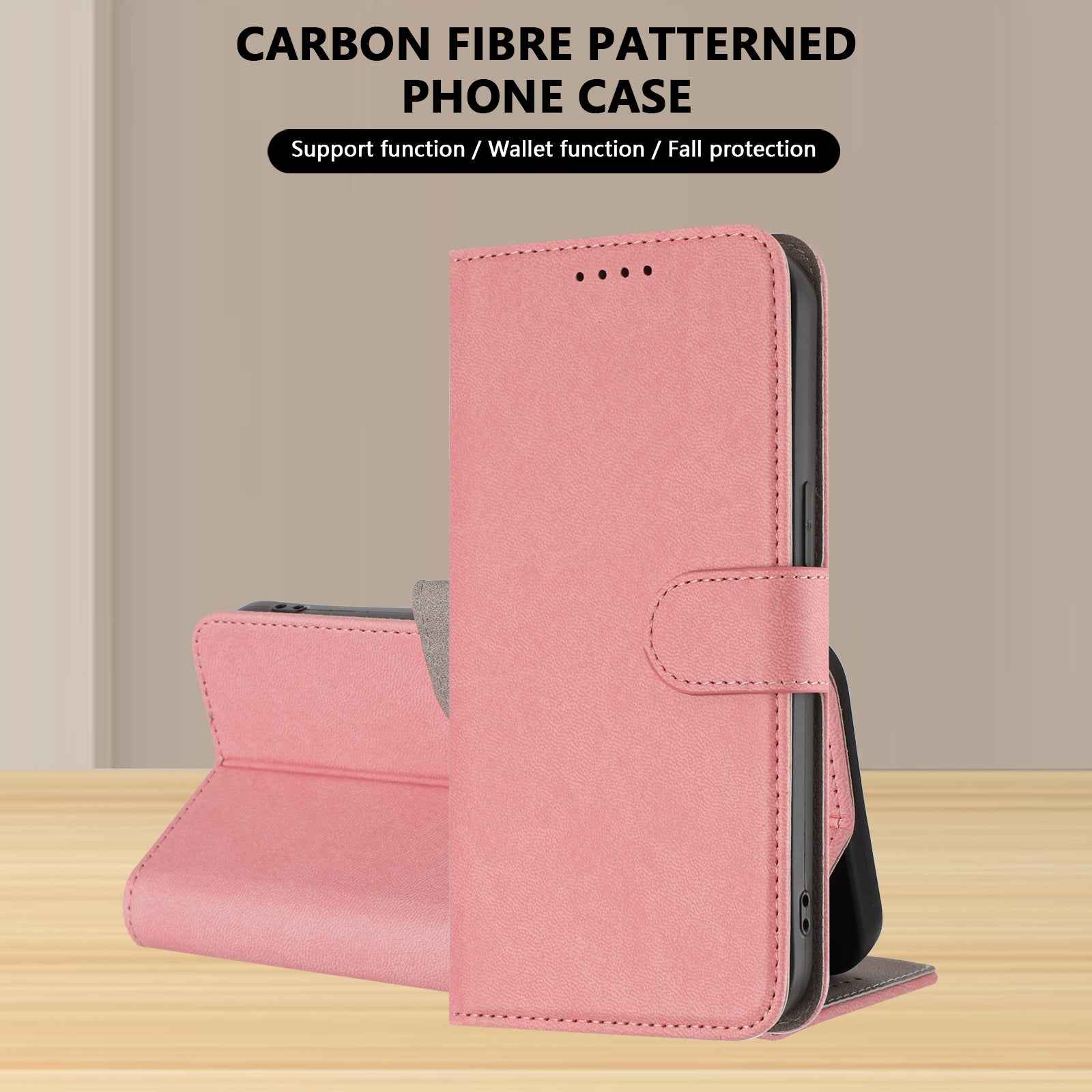 For Xiaomi 17 Pro Leather Case Solid Color Phone Cover with Wallet - Pink