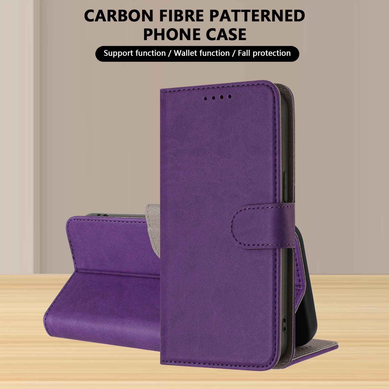 For Xiaomi 17 Pro Leather Case Solid Color Phone Cover with Wallet - Dark Purple