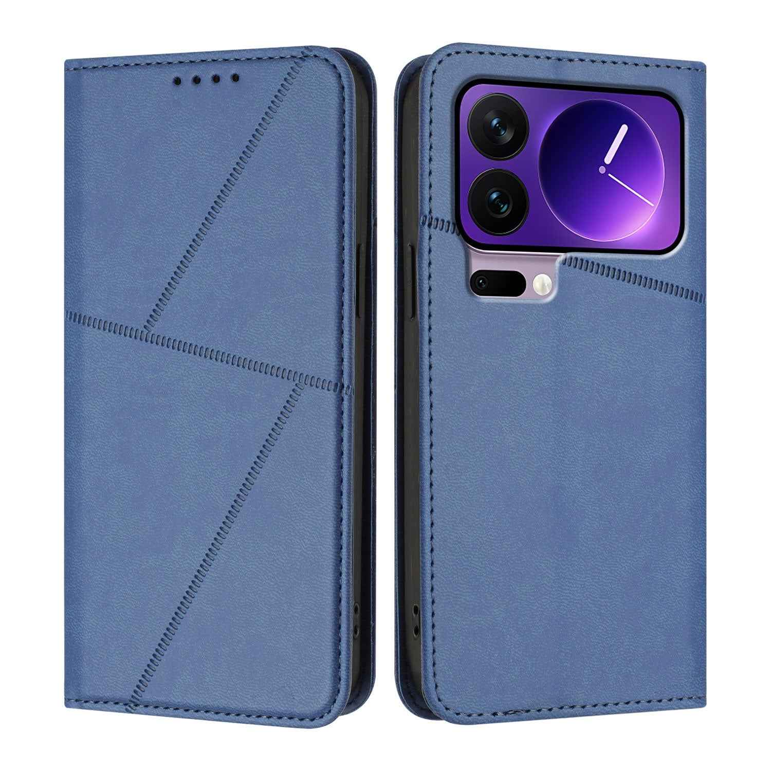 For Xiaomi 17 Pro Wallet Case Magnetic Closure Leather Flip Phone Cover with Stand - Royal Blue
