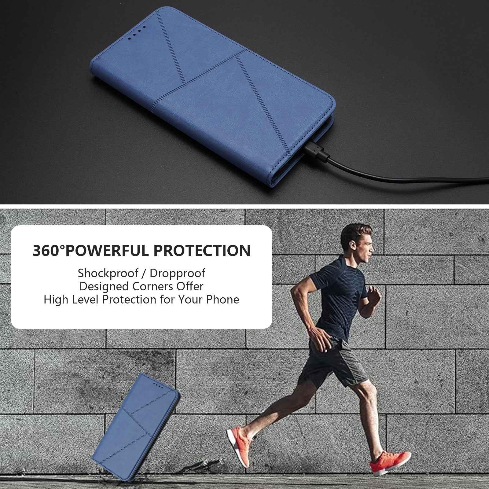 For Xiaomi 17 Pro Wallet Case Magnetic Closure Leather Flip Phone Cover with Stand - Royal Blue