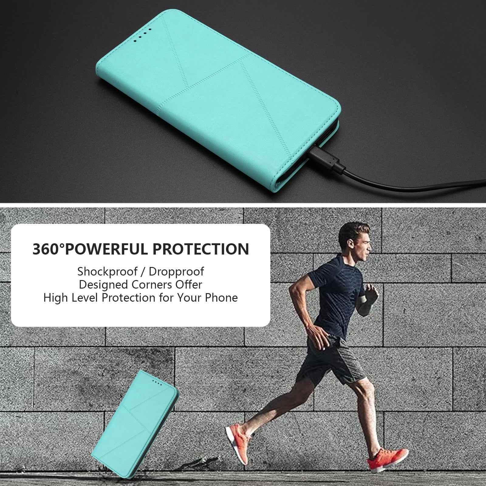 For Xiaomi 17 Pro Wallet Case Magnetic Closure Leather Flip Phone Cover with Stand - Light Blue