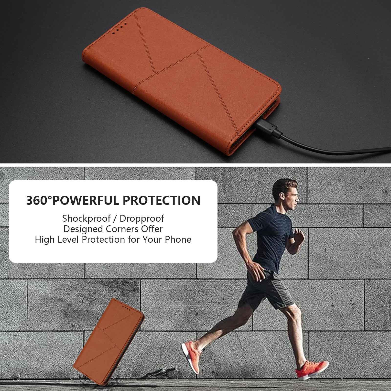 For Xiaomi 17 Pro Wallet Case Magnetic Closure Leather Flip Phone Cover with Stand - Coffee