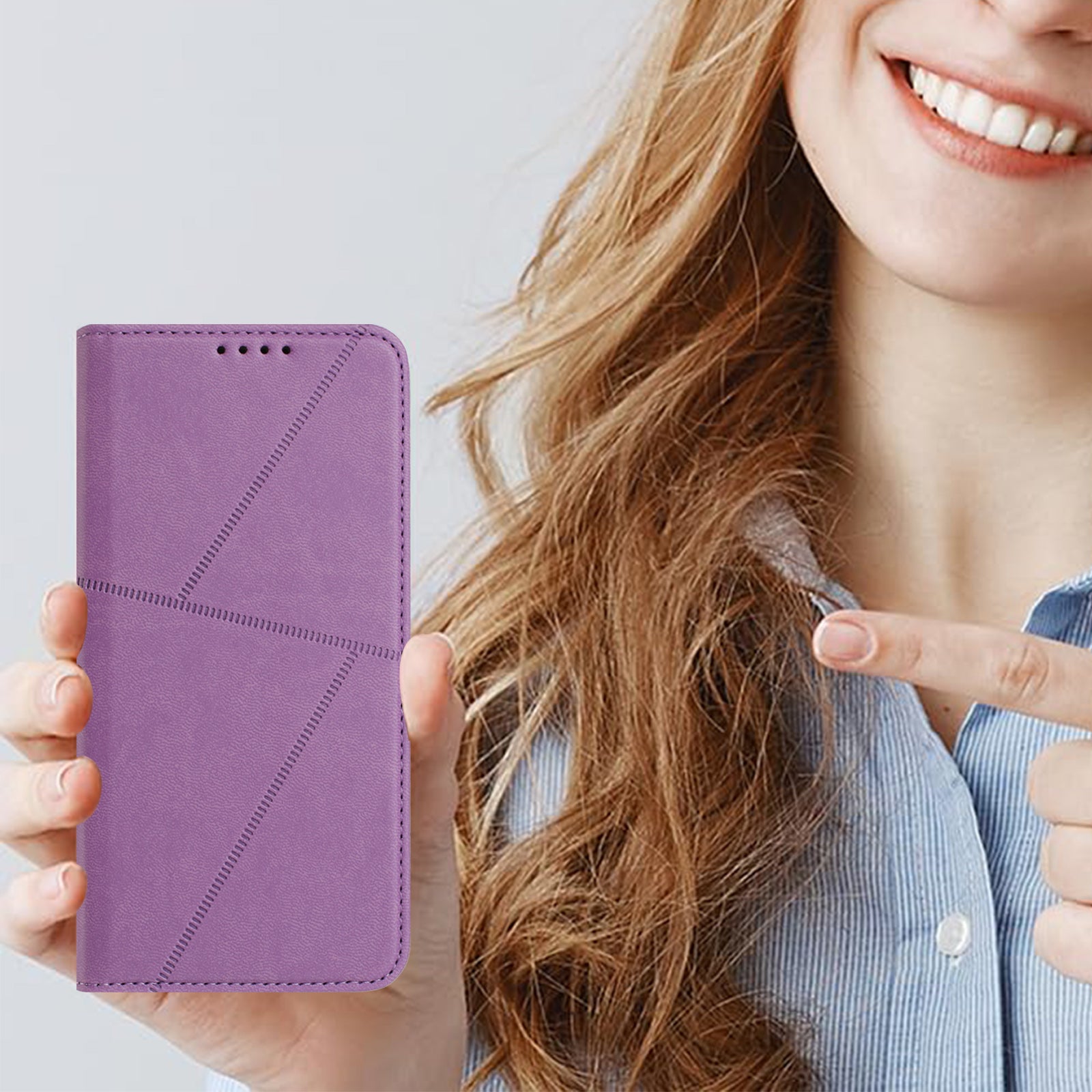 For Xiaomi 17 Pro Max Wallet Case Magnetic Closure Leather Flip Phone Cover with Stand - Purple