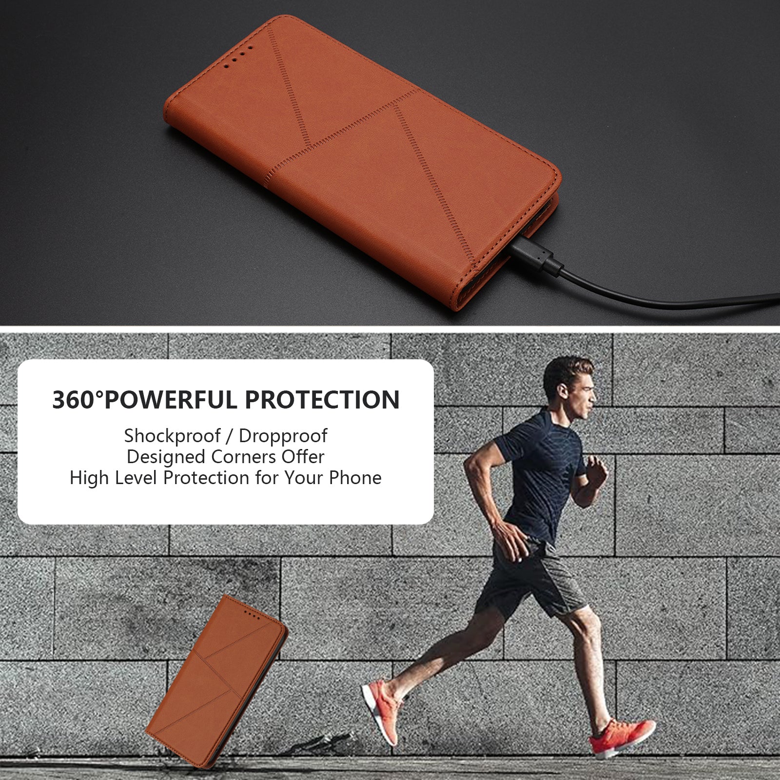 For Xiaomi 17 Pro Max Wallet Case Magnetic Closure Leather Flip Phone Cover with Stand - Coffee
