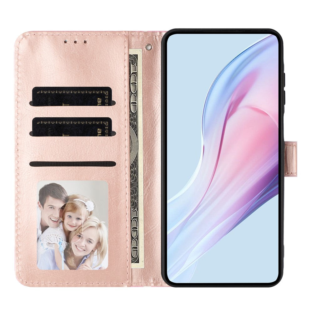 For Xiaomi 17 Pro Max Leather Case Polka Dot Pattern Wallet Stand Folio Phone Cover - Pink
