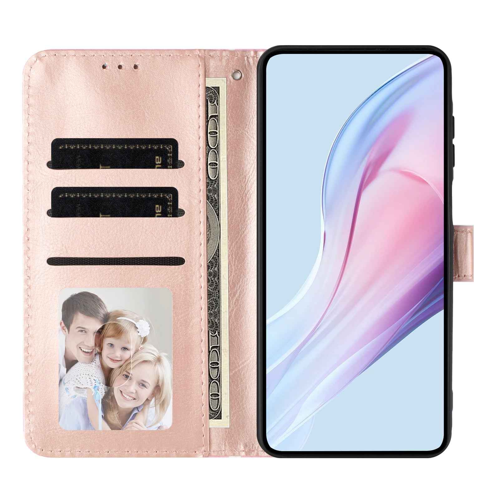 For Xiaomi 17 Pro Leather Case Polka Dot Pattern Wallet Stand Folio Phone Cover - Pink