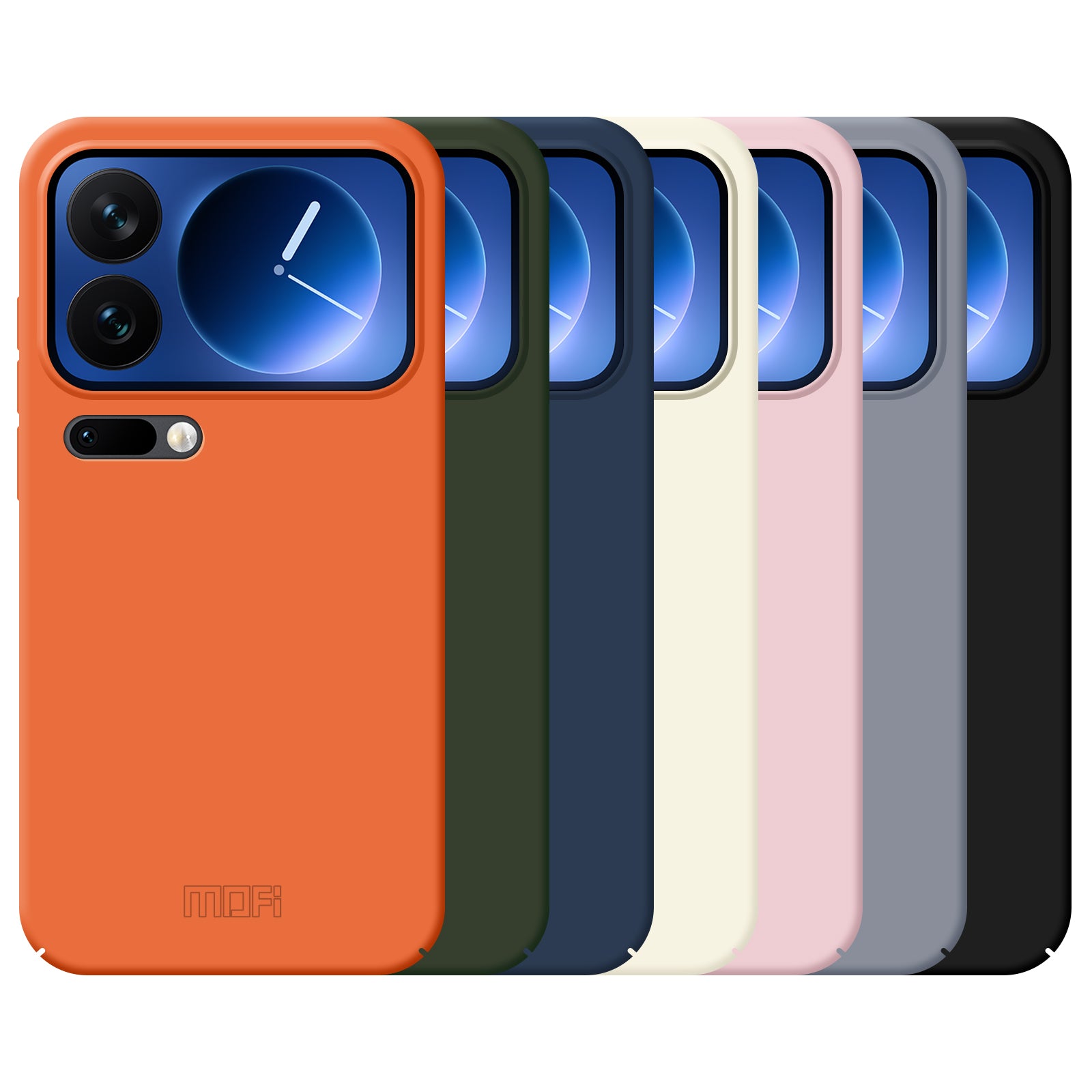 For Xiaomi 17 Pro Max Phone Case MOFI JK Qin Series Skin-Touch Matte Anti-fingerprint Back Cover - Orange