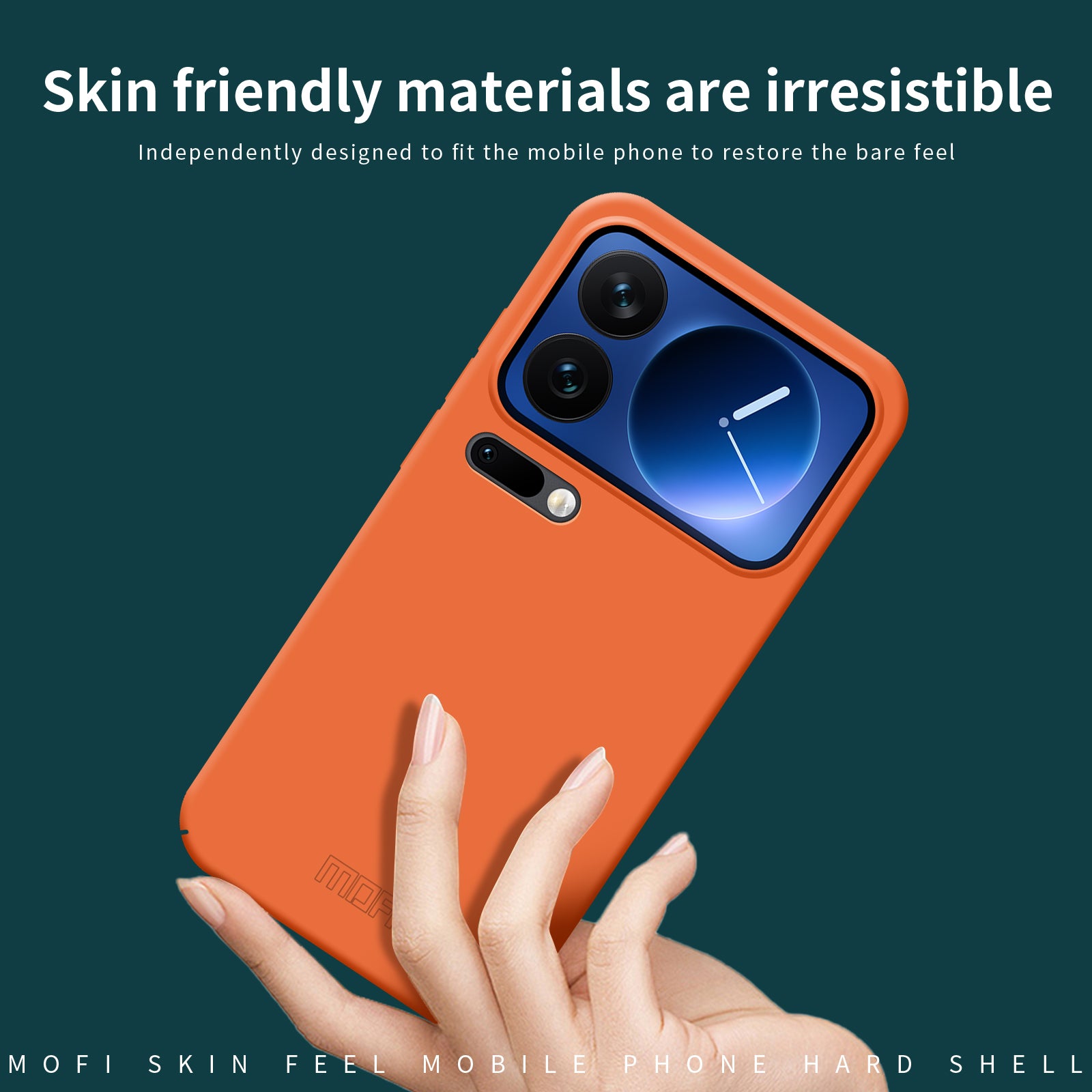 For Xiaomi 17 Pro Max Phone Case MOFI JK Qin Series Skin-Touch Matte Anti-fingerprint Back Cover - Pink