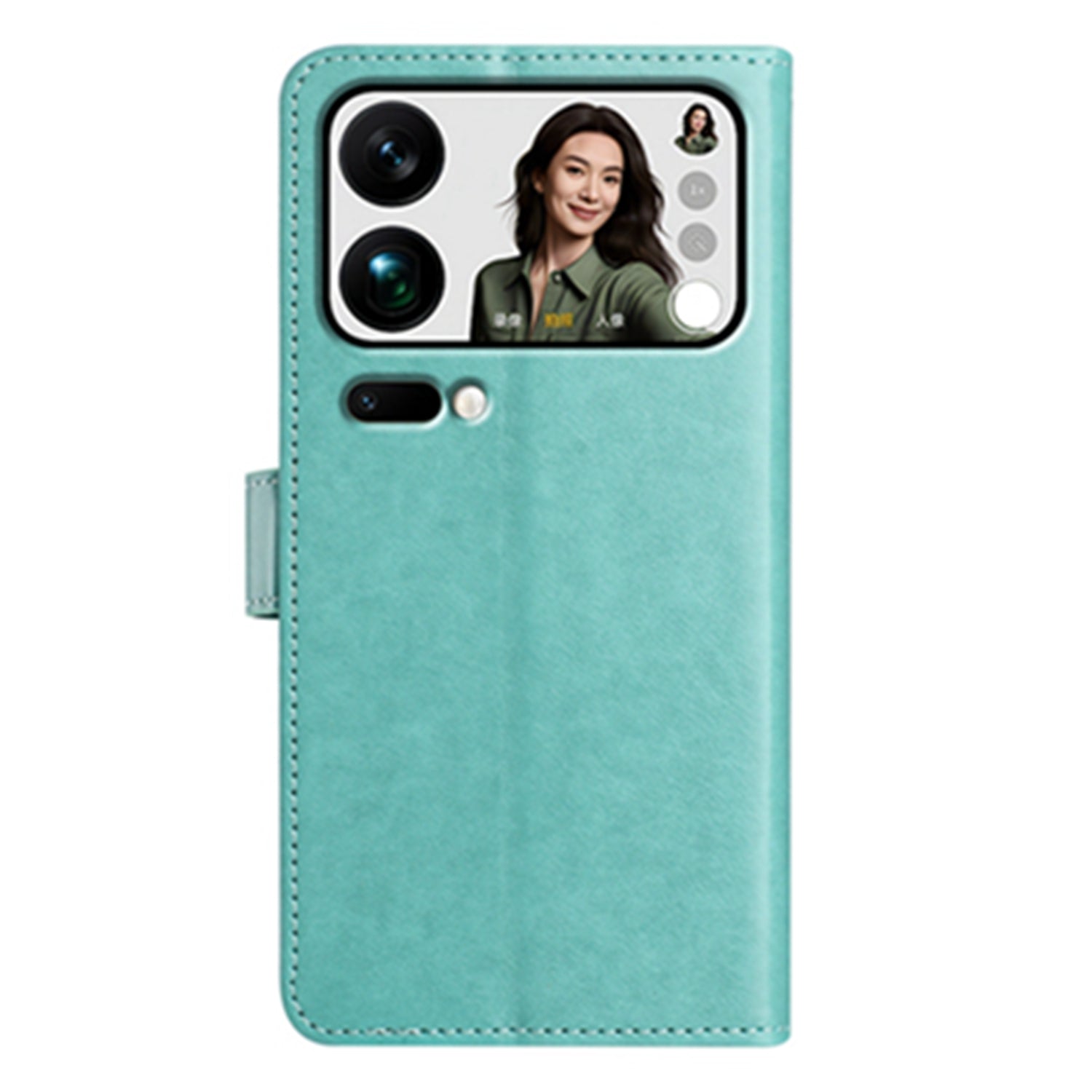 For Xiaomi 17 Pro Max Wallet Phone Case Stand PU Leather Folio Flip Cover with 8 Card Slot - Green