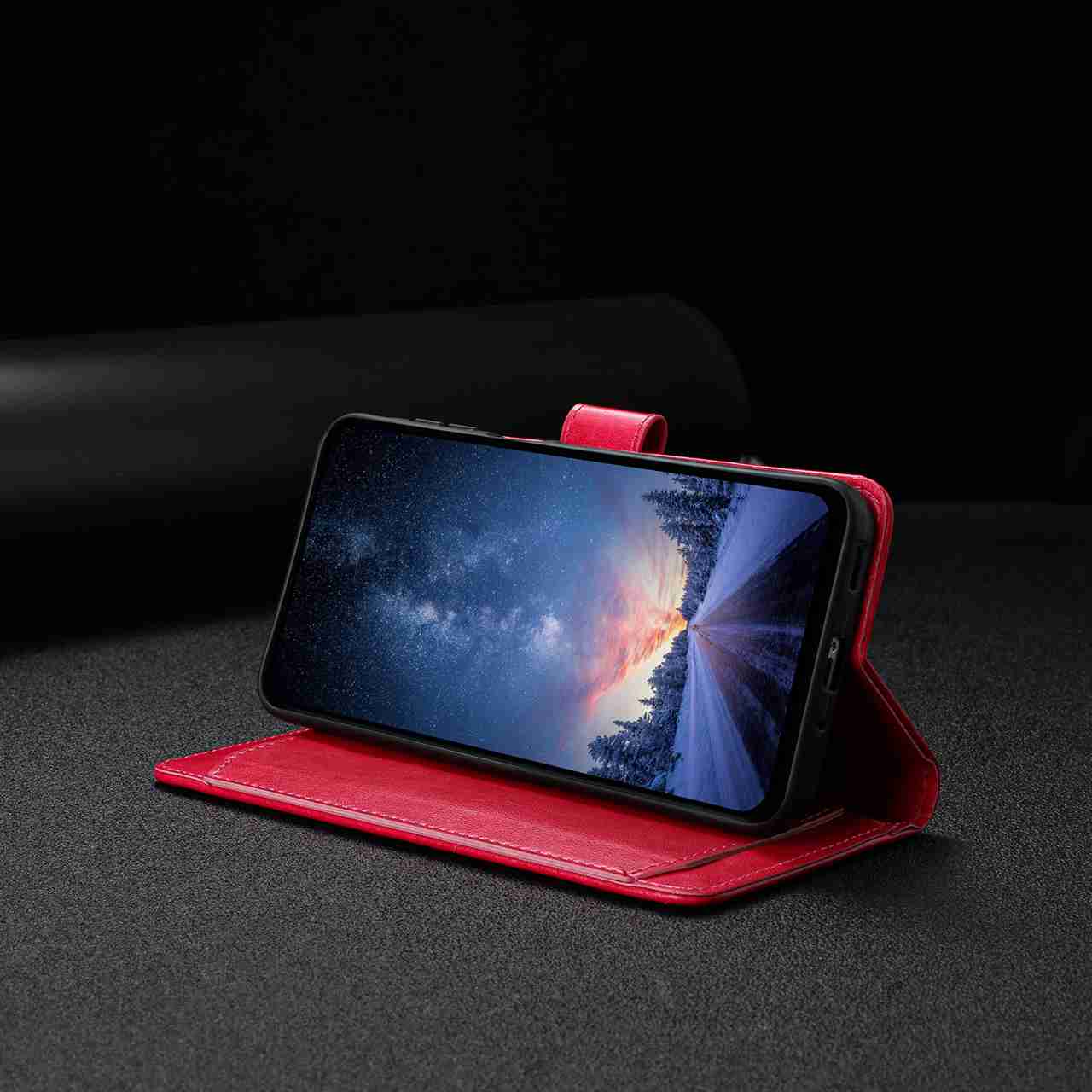 For Xiaomi 17 Pro Wallet Phone Case Stand PU Leather Folio Flip Cover with 8 Card Slot - Rose