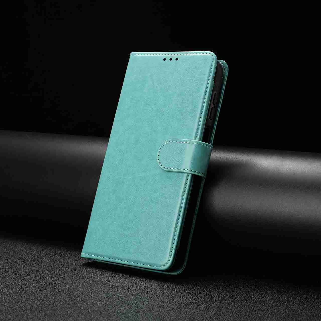 For Xiaomi 17 Pro Wallet Phone Case Stand PU Leather Folio Flip Cover with 8 Card Slot - Green