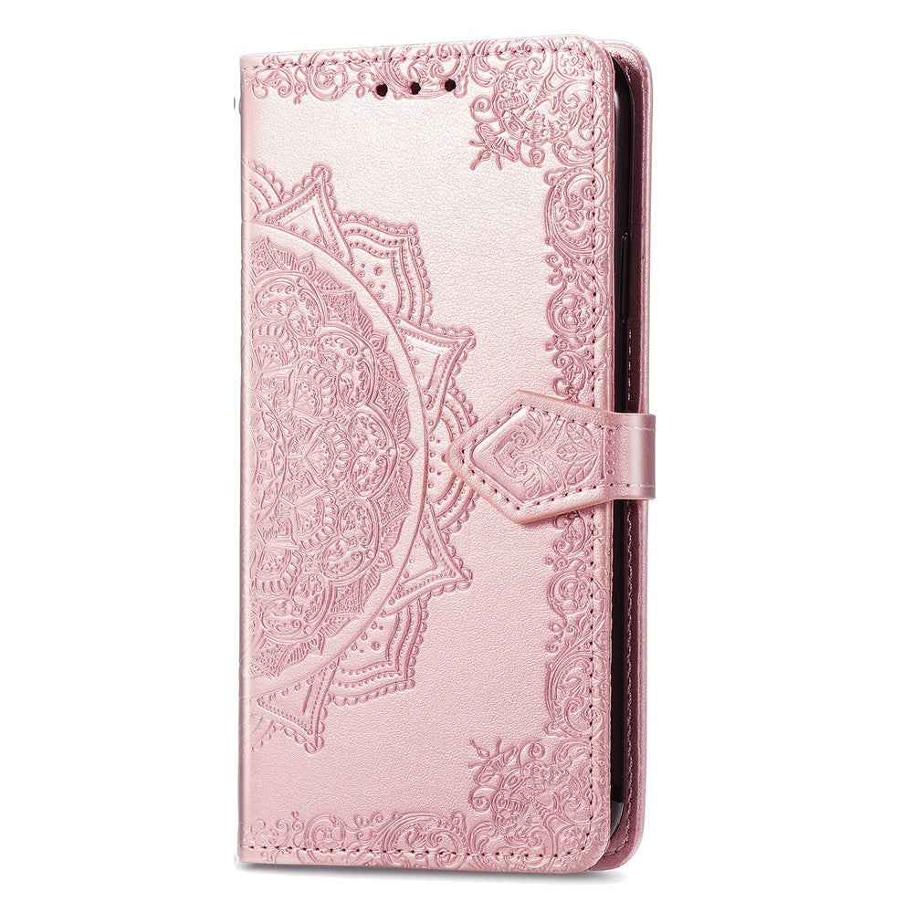 For Xiaomi 17 Pro Case Wallet Mandala Flower Leather Phone Cover Stand View - Rose Gold