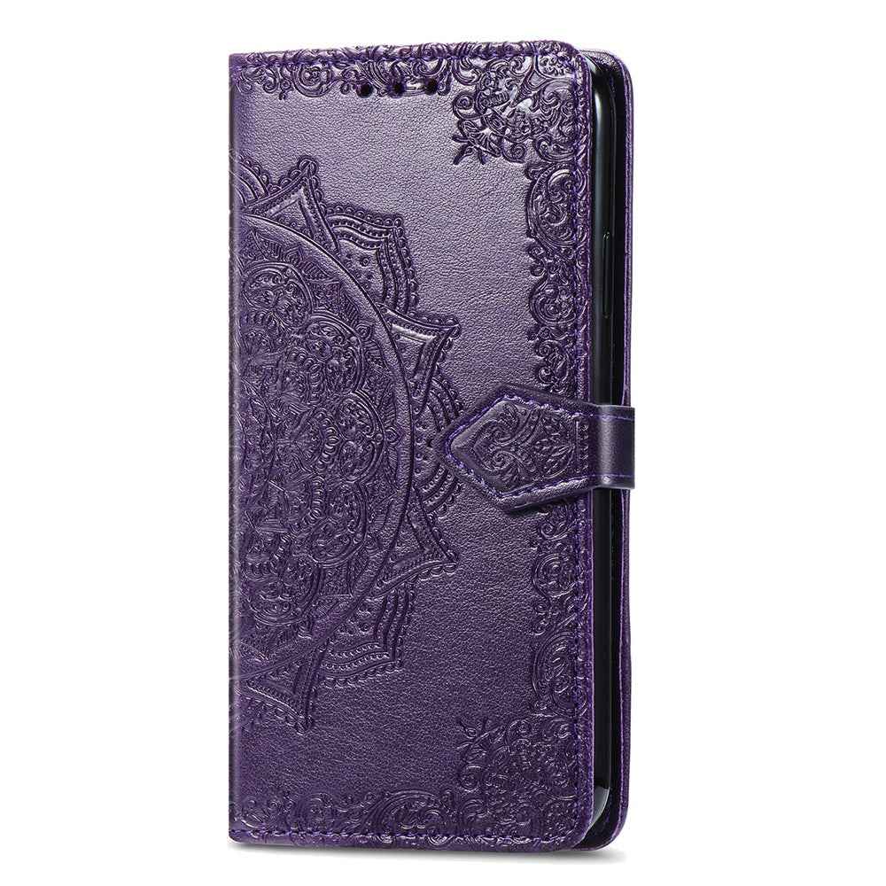 For Xiaomi 17 Pro Case Wallet Mandala Flower Leather Phone Cover Stand View - Purple