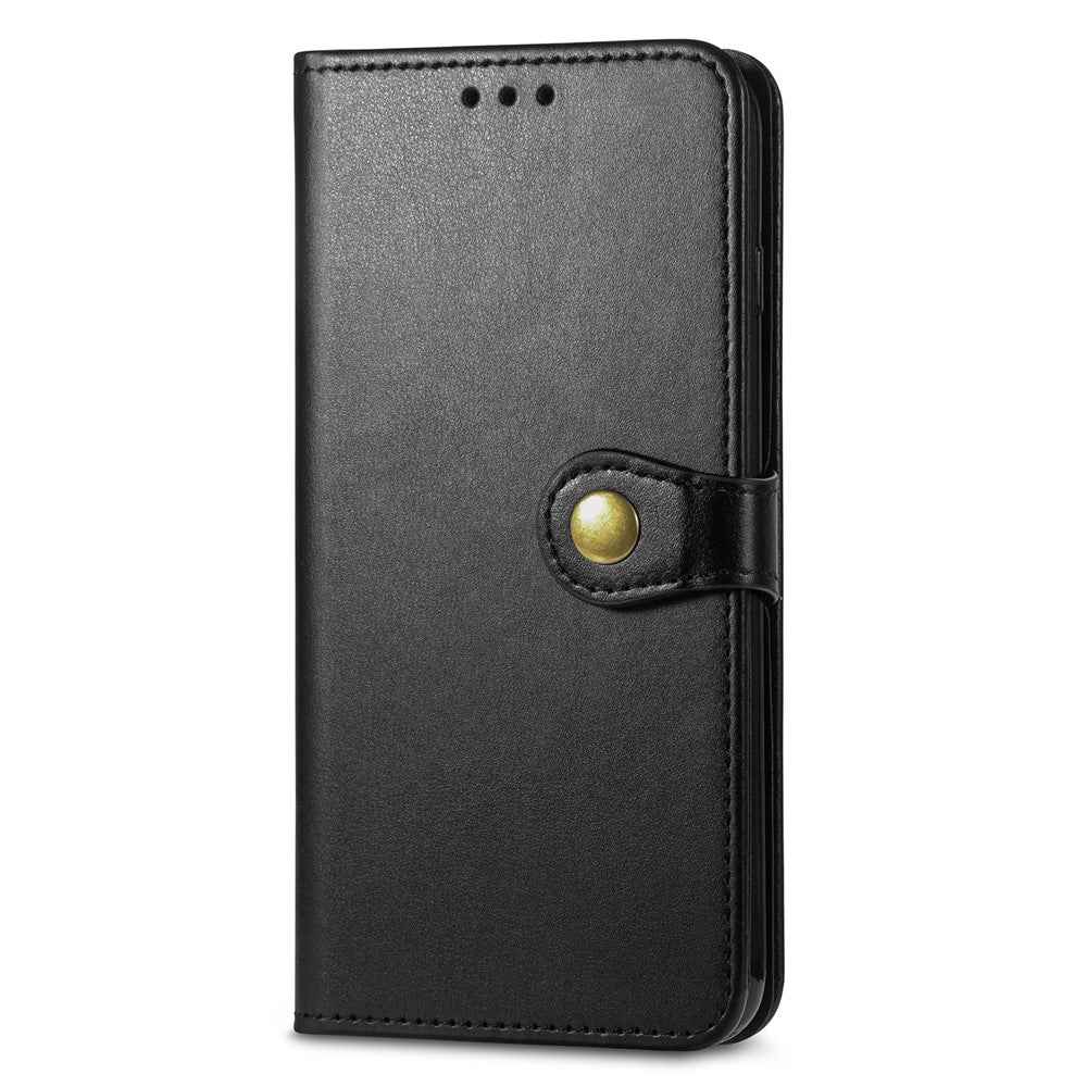 For Xiaomi 17 Pro Case Wallet Stand Leather Phone Cover with Wrist Strap - Black